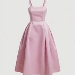 SHEIN Blush Pink Midi Dress